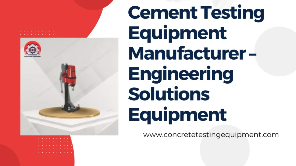 Cement Testing Equipment Manufacturer